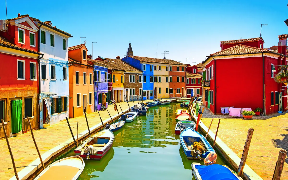 Burano in Venetien, Italien