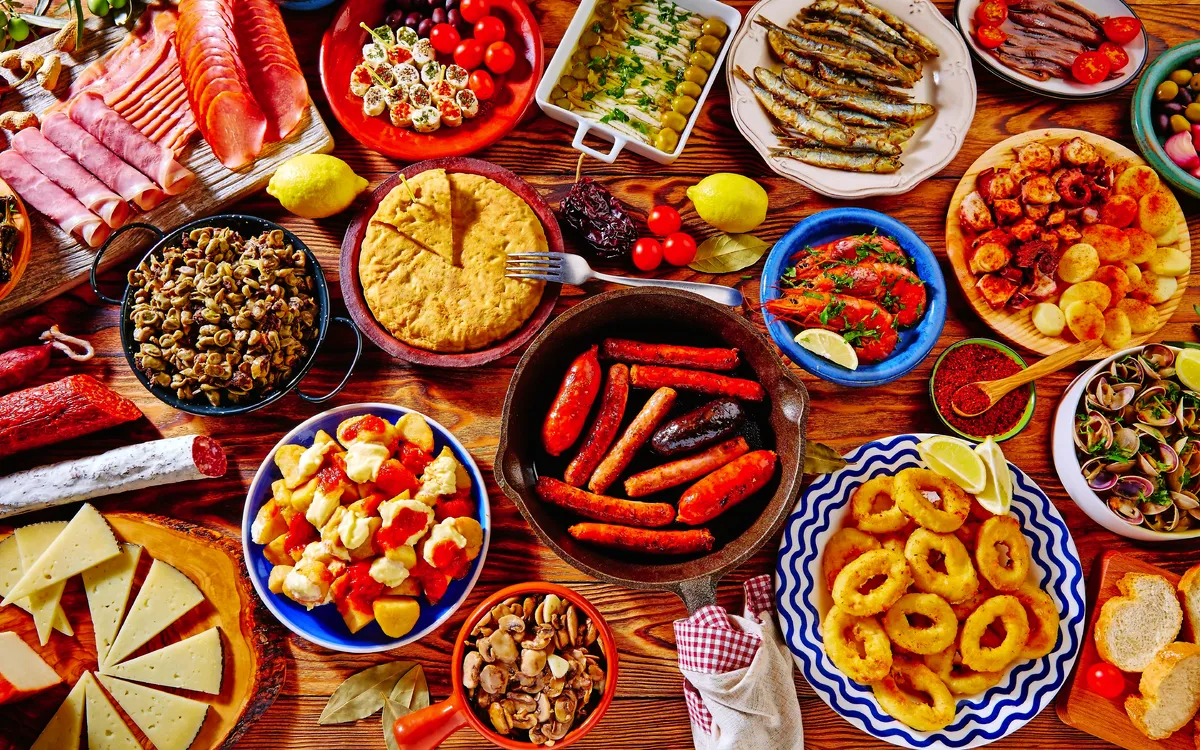 Tapas aus Spanien Mix der beliebtesten