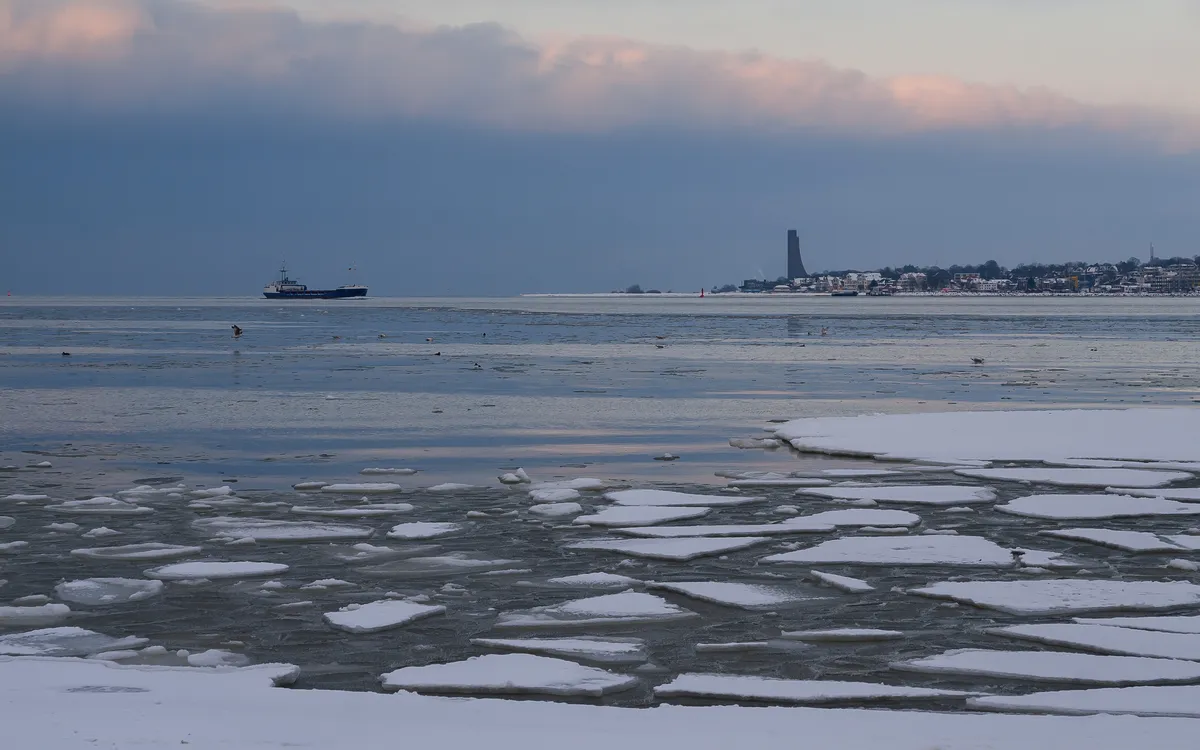 Ostseebad Laboe im Winter