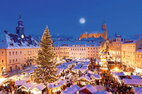 Weihnachtsmarkt in Annaberg-Buchholz im Erzgebirge, Deutschland