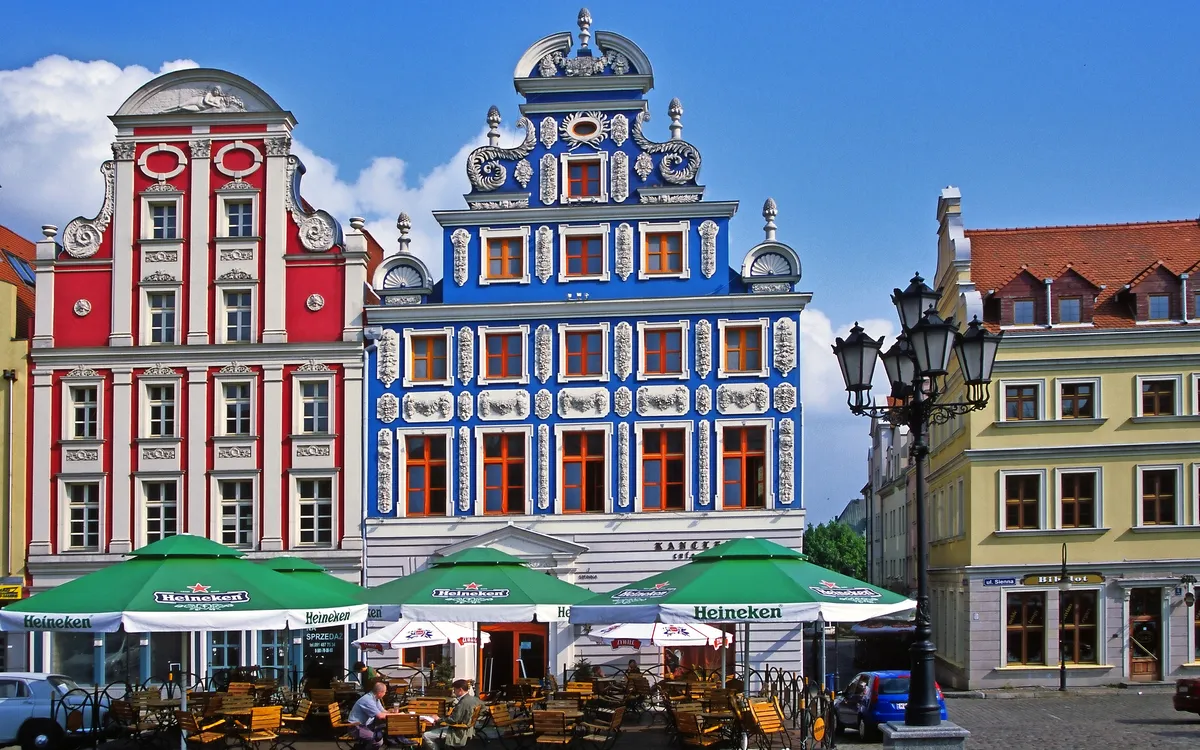 Marktplatz in Stettin, Polen