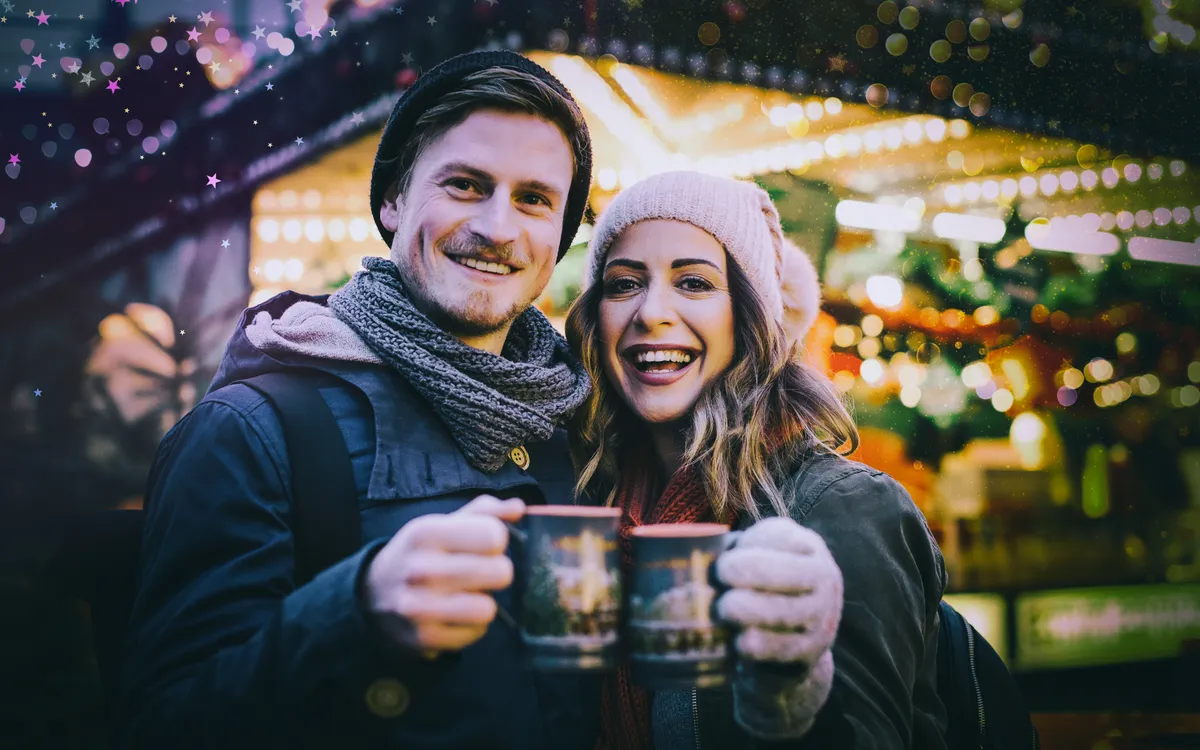 auf dem Weihnachtsmarkt