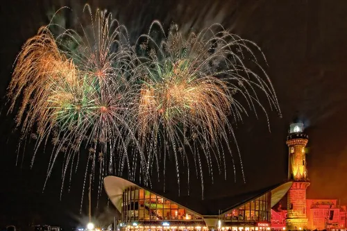 Leuchtturm in Flammen