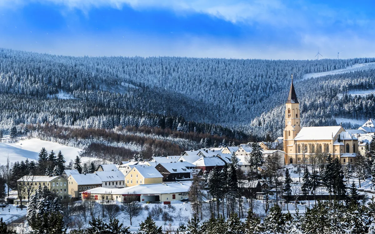 Oberwiesenthal im Erzgebirge, Deutschland