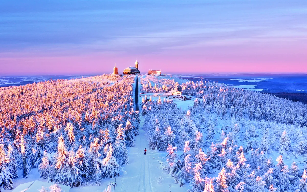 Winter auf dem Fichtelberg