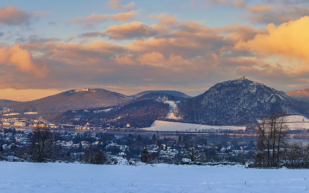 Siebengebirge im Winter