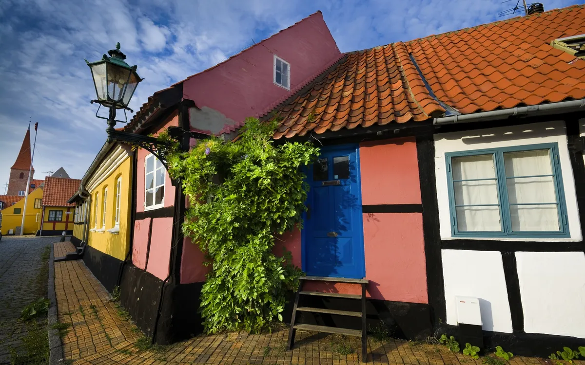 Altstadt von Rønne auf Bornholm, Dänemark