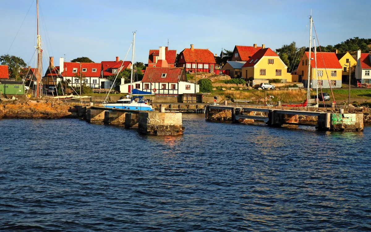 Gudhjem auf der Insel Bornholm, Dänemark