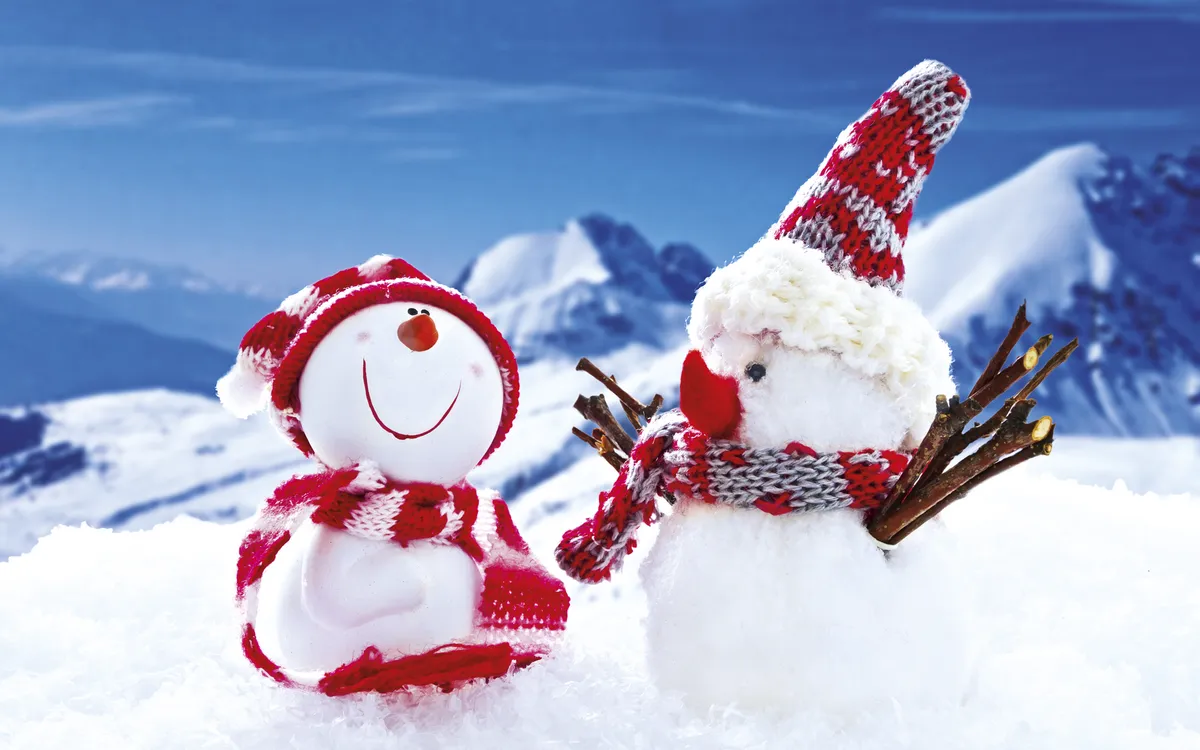 Two snowmen