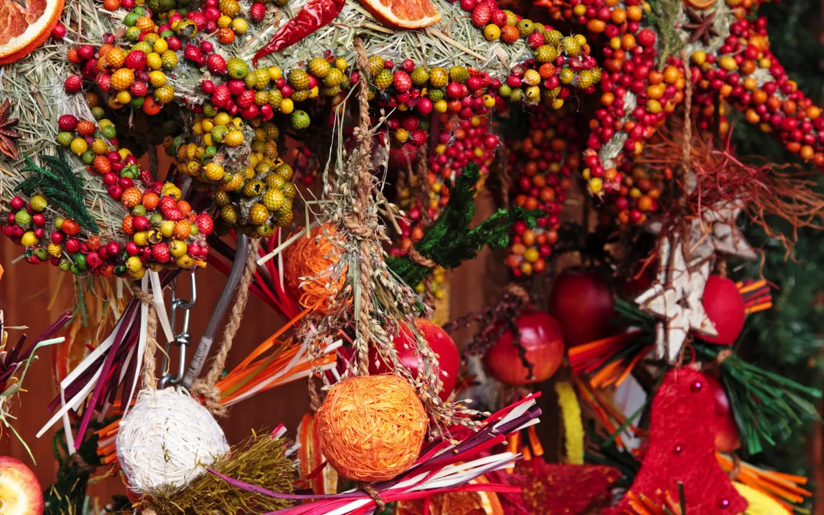 Christkindlmarkt am Rathausplatz in Wien, Österreich