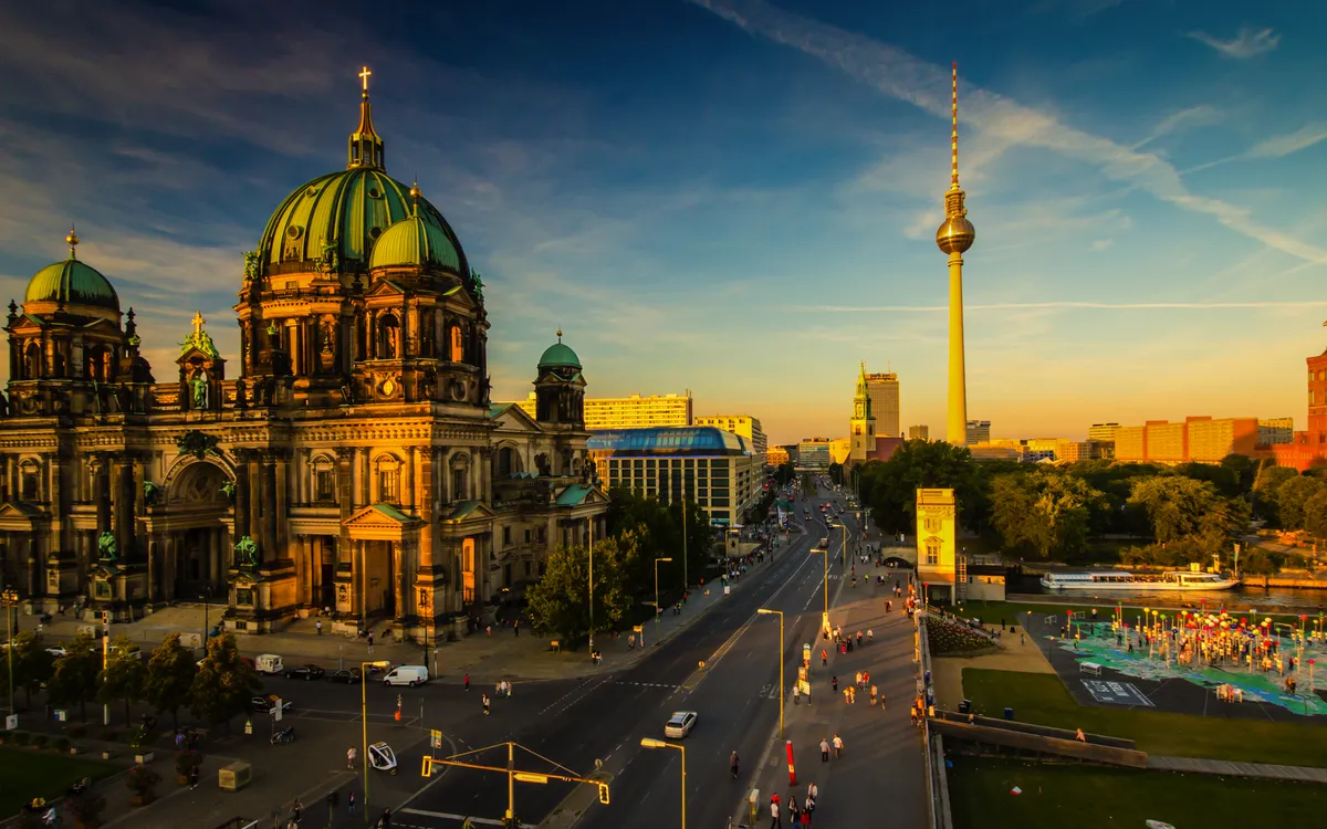 Sonnenuntergang über Berlin