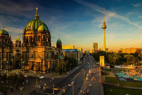 Sonnenuntergang über Berlin 