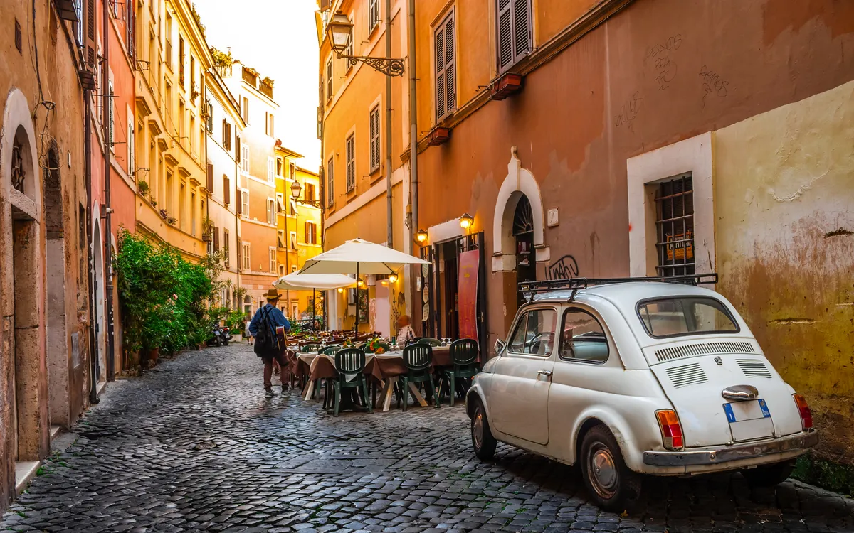 gemütliche Straße in Trastevere