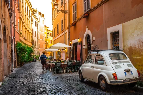 gemütliche Straße in Trastevere
