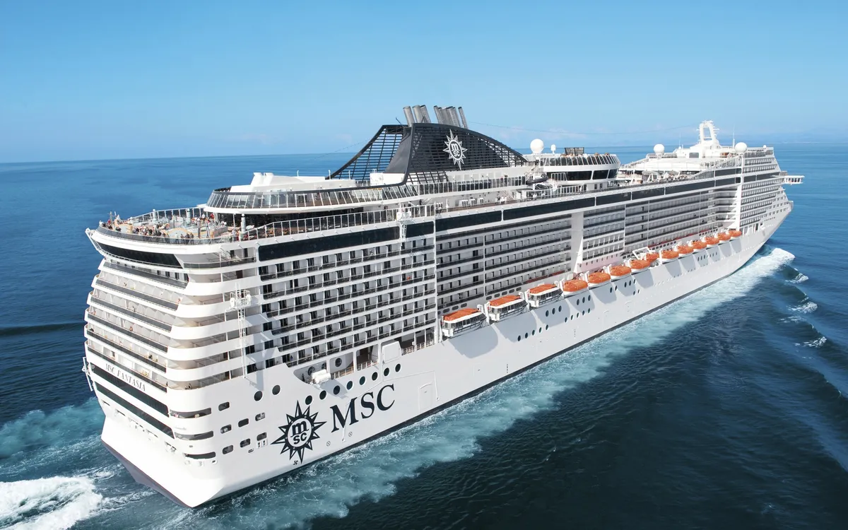 MSC Fantasia Luftaufnahme