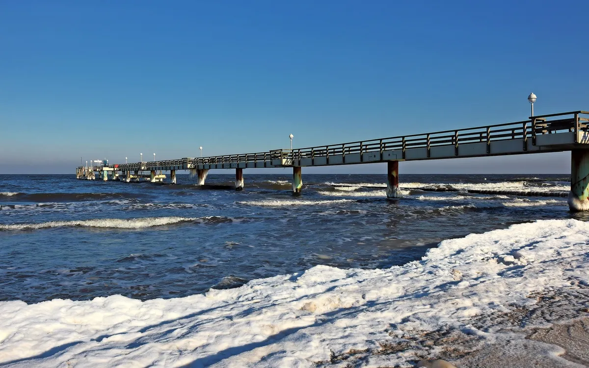 winterliches Koserow an der Ostsee