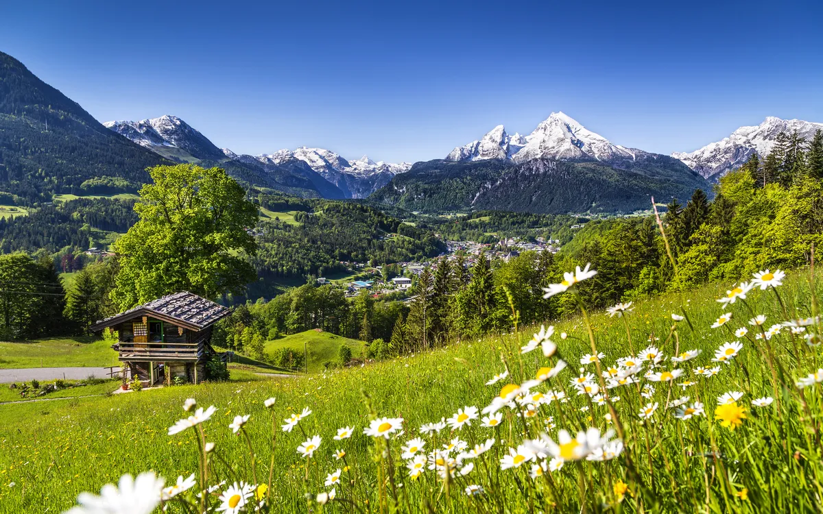 malerische Landschaft in den bayerischen Alpen