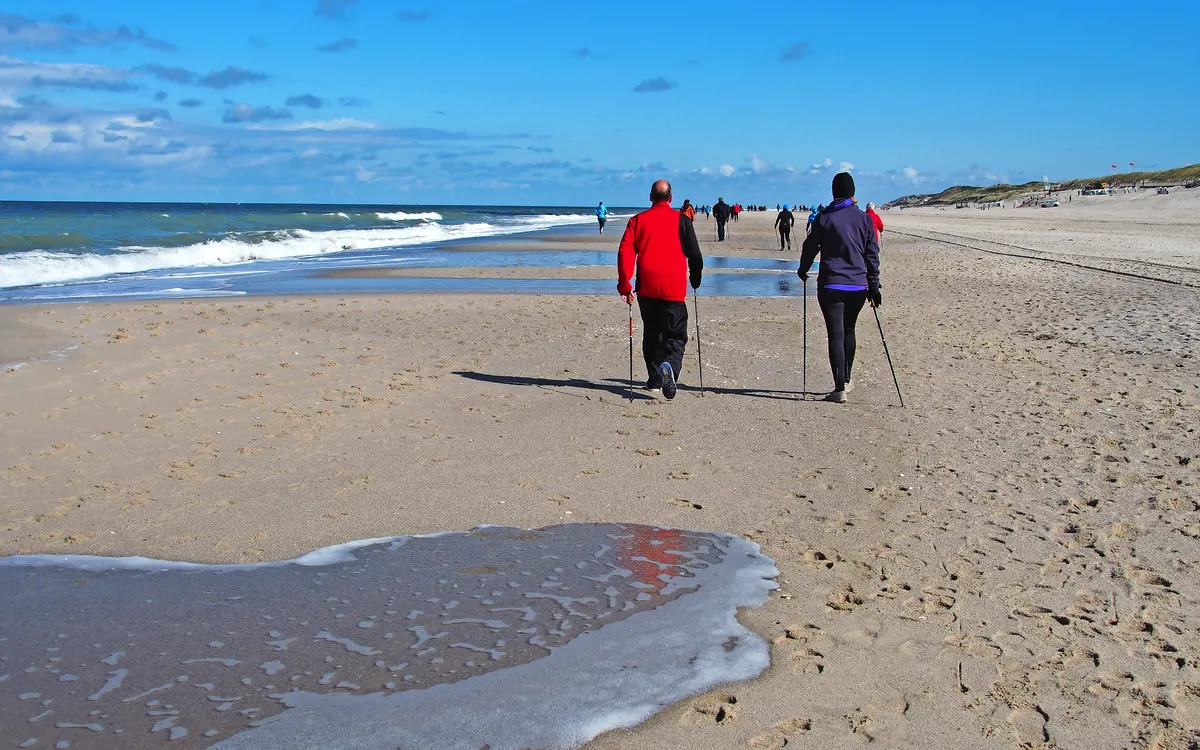Wandern am Strand