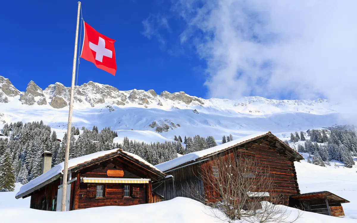 Schweizer Berghütte