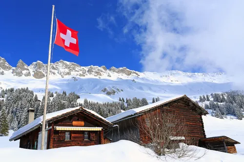 Schweizer Berghütte
