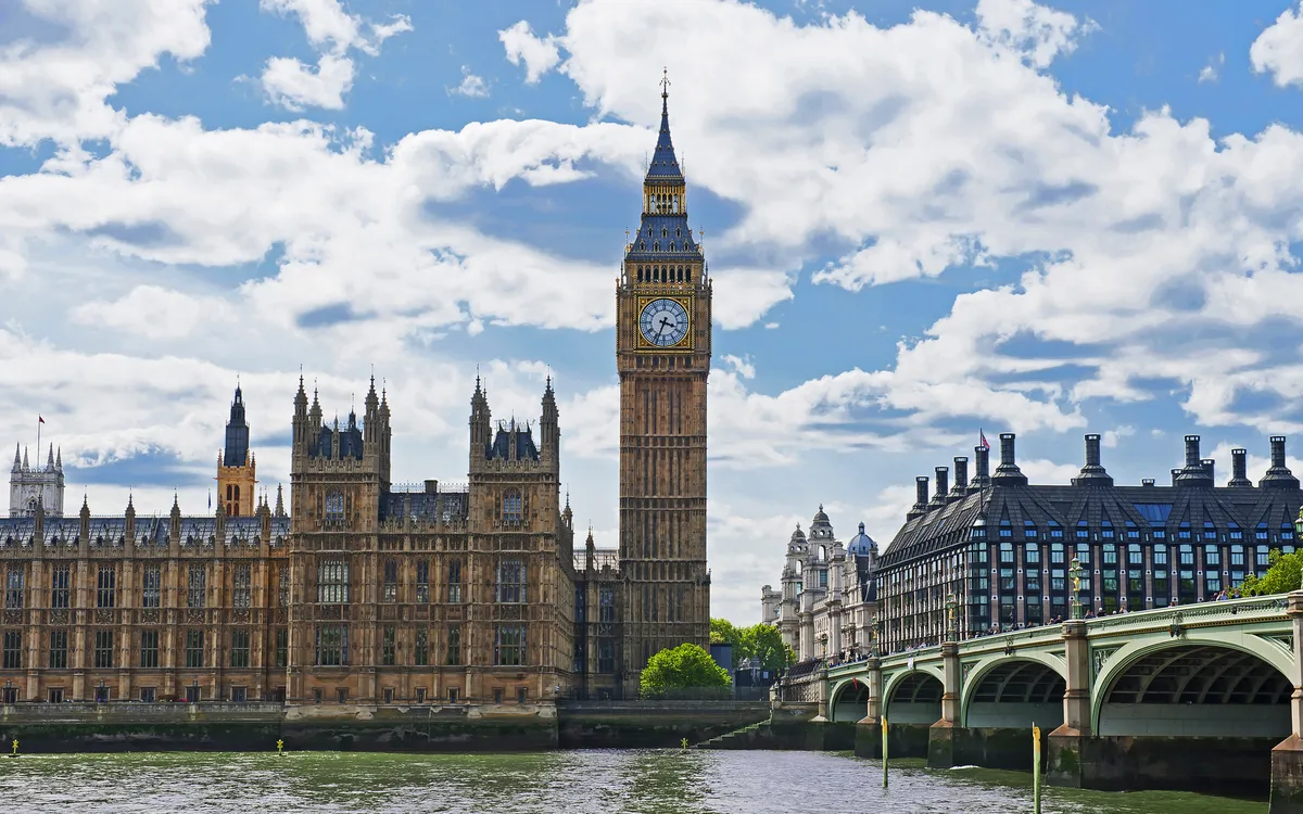 Palast von Westminster in London, Vereinigtes Königreich