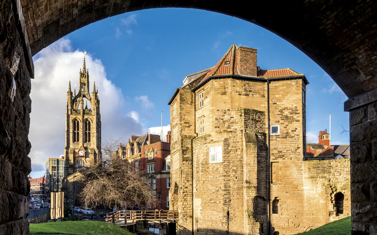 Framed Black Gate and St Nicholas Cathedral