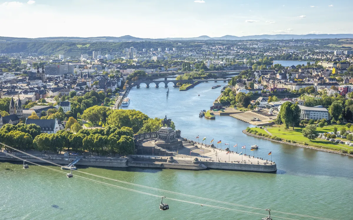 Koblenz, Blick auf das Deutsche Eck