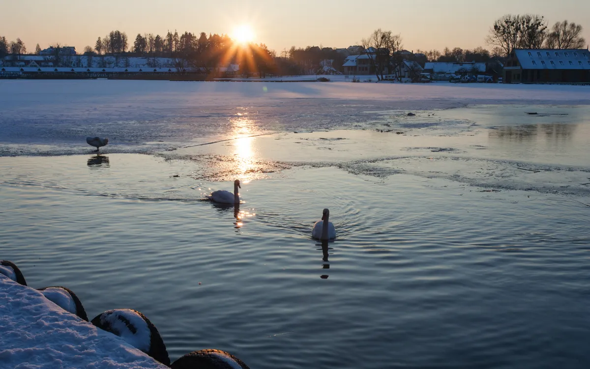 Mikolajki (dt. Nikolaiken) am Spirdingsee in den Masuren, Polen