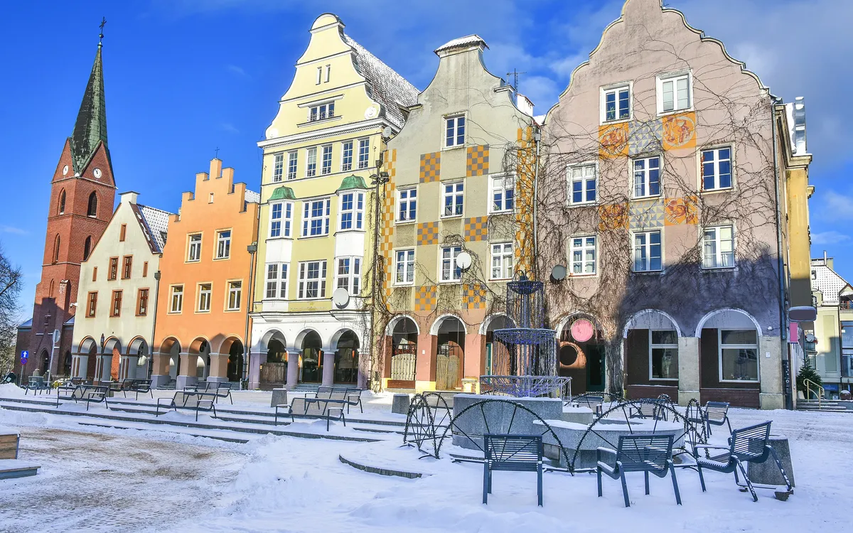 Altstadt von Olsztyn in Polen