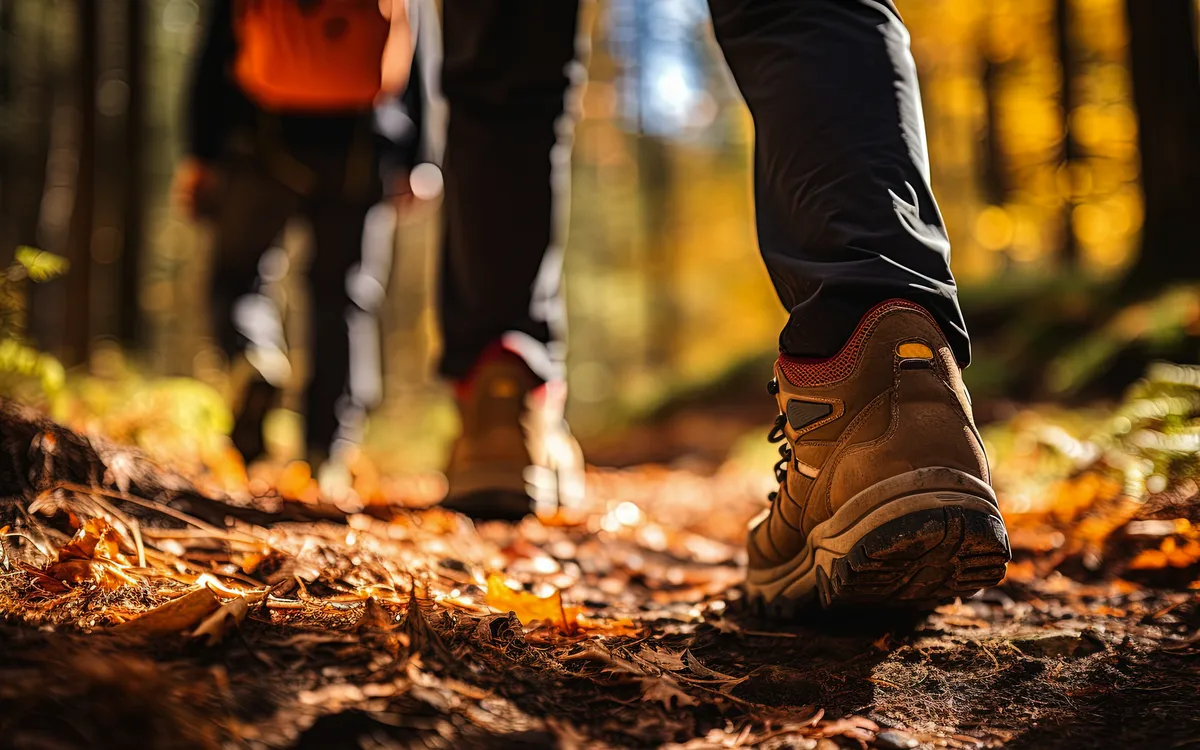 Wanderung im Herbstwald