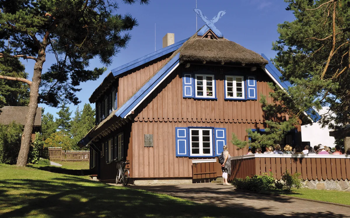 Typisches Holzhaus auf der Kurischen Nehrung